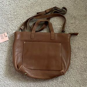 Quince Brown Leather Tote Bag